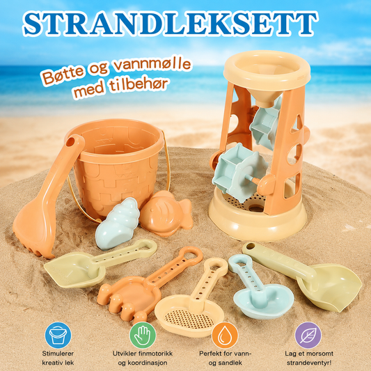 Strandlekesett for Barn – Bygg Fantastiske Sandslott Hele Sommeren 🏖️🏰